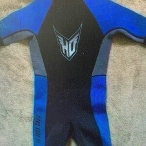 Blue and Black Wetsuit with Logo
